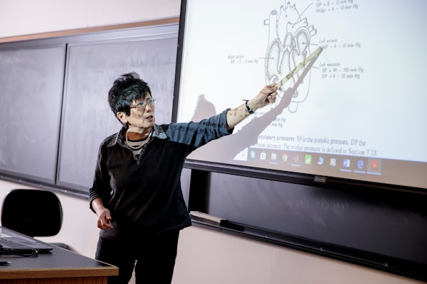 WashU's Department of Biomedical Engineering is comprised of 21 full-time faculty and nearly 100 affiliate faculty from the School of Engineering and School of Medicine. Photo by Whitney Curtis