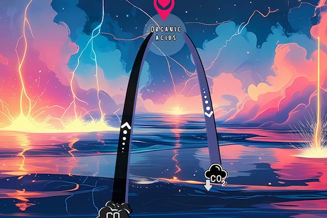 Researchers in Elijah Thimsen’s lab in the McKelvey School of Engineering has shown that carbon monoxide is a more promising starting source for producing organic acids than carbon dioxide. (Credit: Alcina Johnson Sudagar)