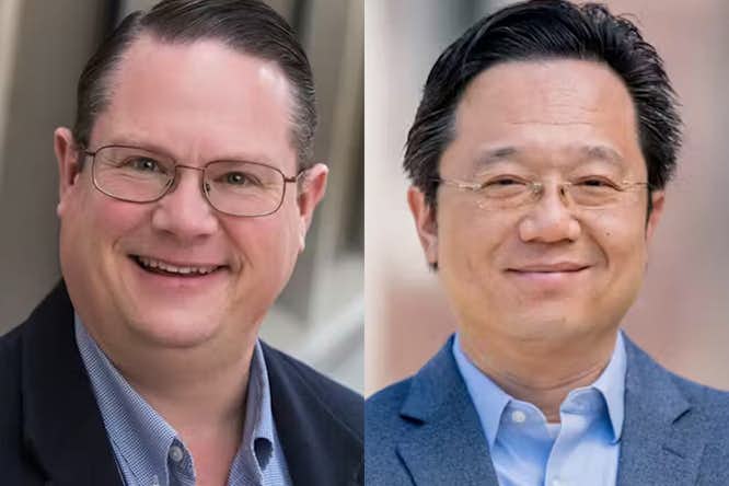 Pictured (l – r): Gill, Lu