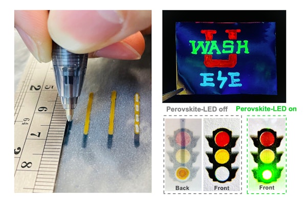Perovskite light emitters and detectors with the stroke of a pen  McKelvey  School of Engineering at Washington University in St. Louis