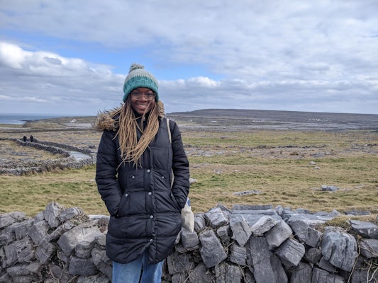 Esther Faronbi, a junior majoring in chemical engineering, spent a semester studying at the University College Dublin in Dublin, Ireland. (Courtesy photo)