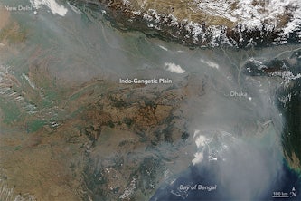 Researchers working with Randall Martin used satellite remote sensing and advanced modeling techniques to evaluate atmospheric composition and assess sources of fine particulate matter across South Asia. (Credit: Martin lab)