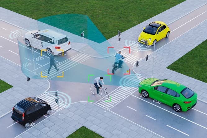 Autonomous vehicles are susceptible to sensor malfunctions and mechanical failures that might make them unable to detect and appropriately respond to real-time conditions. They also face the threat of cyberattacks in which bad actors might spoof the car’s location or fabricate the presence of an obstacle, causing the vehicle to behave dangerously. (Image: iStock)