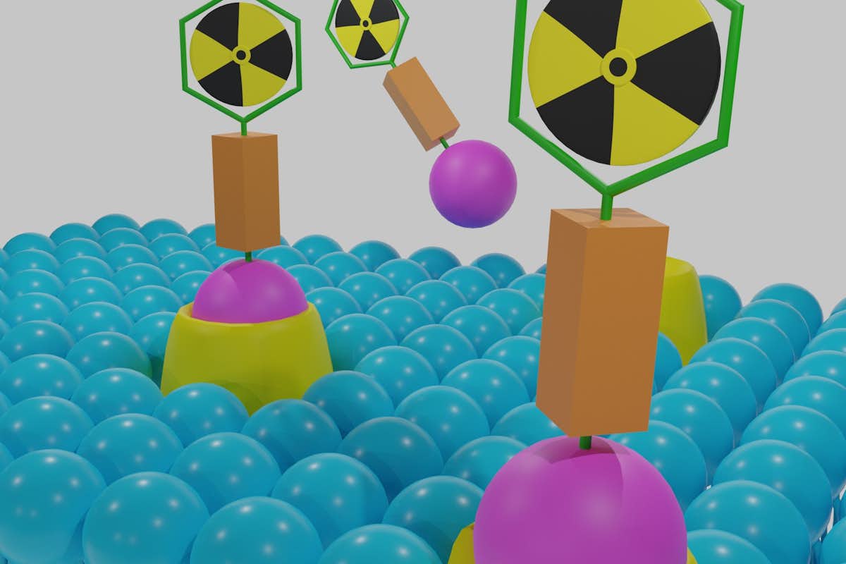 Abhinav Jha and his collaborators have developed a way to measure the distribution of alpha-particle emitting radiopharmaceuticals, which are shown in this 3D rendering. (iStock photo)