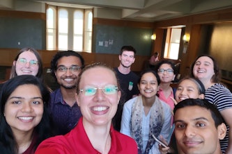 Instructors and students of the imaging science math crash course built a close community of peers that helped incoming doctoral students better adjust to life at WashU.