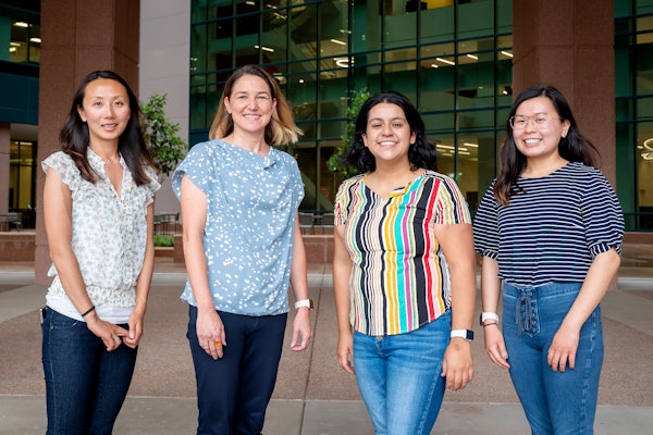 Heather Mefford, second from left, moved her lab from Seattle to Memphis, Tennessee, for her new role at St. Jude's Children's Research Hospital, where she'll help lead the new Center for Pediatric Neurological Disease Research.