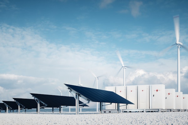 New research is primed to speed up the development of high-capacity energy storage, necessary for reliability in a grid powered by renewable energy. (Image: rendering, Shutterstock)